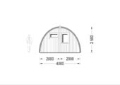 Gartenhaus BRITA 4x8 m, 24 m² 44mm – Bild 10