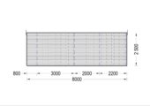Gartenhaus BRITA 4x8 m, 24 m² 44mm – Bild 11