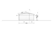 Blockbohlenhaus BOZEN (44+44 mm), 15x6m, 90m² Isoliert – Bild 9