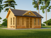 Gartenhaus BRÜSSEL 5.5 x 4 m, 22 m² Isoliert