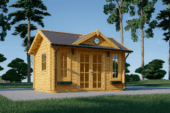 Premium Gartenhaus BRÜSSEL, 4x3m, 12m² Isoliert