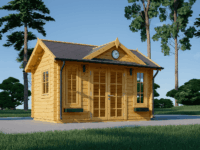 Premium Gartenhaus BRÜSSEL, 4x3m, 12m² Isoliert