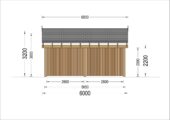 Doppelcarport SANDRA+ mit Seitenwand · 6 × 6 m – Bild 10