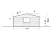 Carport aus Holz für 2 Autos mit Schuppen (44 mm), 5,5x6 m – Bild 6