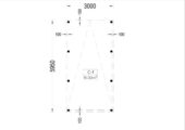 Carport aus Holz mit Flachdach, 3x6m, 18m² – Bild 4