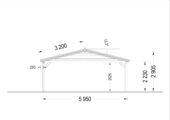 Doppelcarport aus Holz CLASSIC, 6x6 m, 36 m² – Bild 9
