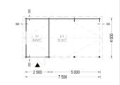 Carport 4 × 5 m mit Schuppen & Seitenwand (44 mm) · 4 × 2,5 m – Bild 8