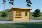 Gartenhaus Donau 5x4 m, 20 m² mit Flachdach