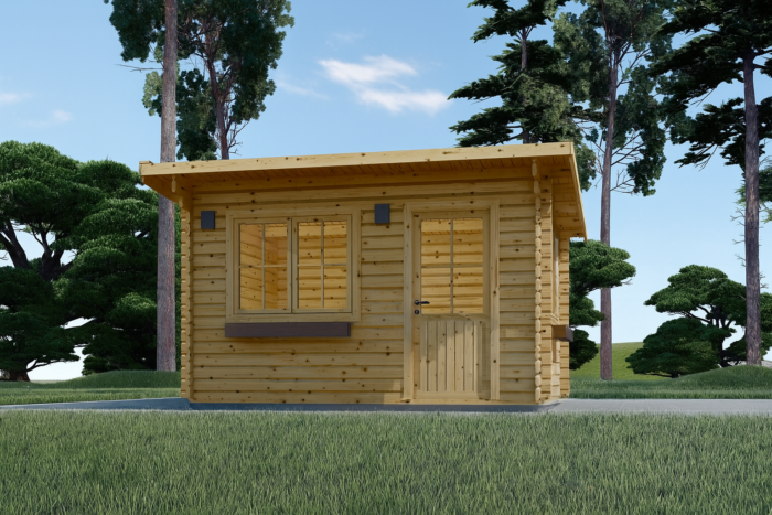 Gartenhaus Donau 5x4 m, 20 m² mit Flachdach – Bild 3