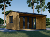 Gartenhaus TAURUS (34mm + Holzverschalung ), 4x4m, 12m²