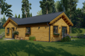 Bungalow Neusiedl (66 mm + Holzverschalung), Isoliert 129 m² – Bild 2