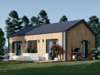 Wohnhaus ANGELIKA Isoliert (66mm + Holzverschalung), 40m²