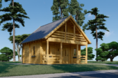 Blockbohlenhaus LANDSHUT (44 mm) · 50 m²