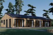 Wohnhaus Enns (66 mm + Holzverschalung) inkl. Isolierung, 130 m² – Bild 2