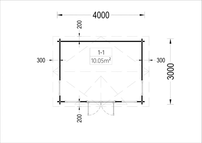 Premium Gartenhaus BRÜSSEL, 4x3m, 12m² Isoliert – Bild 6