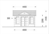 Premium Gartenhaus BRÜSSEL, 4x3m, 12m² Isoliert – Bild 7