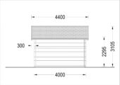Premium Gartenhaus BRÜSSEL, 4x3m, 12m² Isoliert – Bild 9