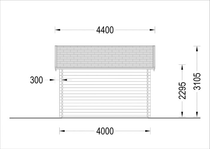 Premium Gartenhaus BRÜSSEL, 4x3m, 12m² Isoliert – Bild 9