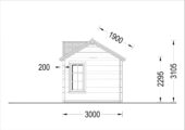 Premium Gartenhaus BRÜSSEL, 4x3m, 12m² Isoliert – Bild 10