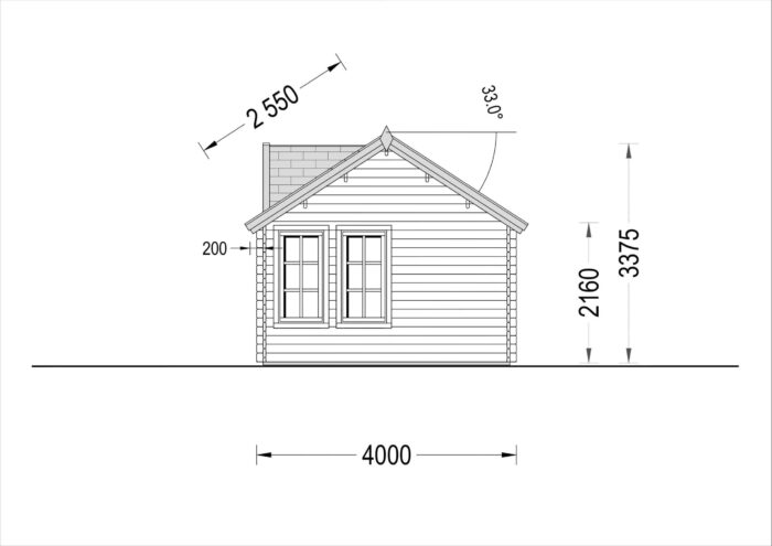 Gartenhaus BRÜSSEL 5.5 x 4 m, 22 m² – Bild 8