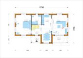 Holzwohnhaus DACHSTEIN , 66 mm + Holzverschalung), 108 m² + 13 m² Terrasse – Bild 5