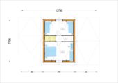 Holzwohnhaus DACHSTEIN , 66 mm + Holzverschalung), 108 m² + 13 m² Terrasse – Bild 6