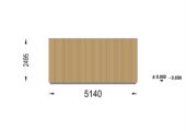 Gartensauna mit Vorraum DANIEL (34 mm + Holzverschalung), 5,1 x 5,1 m, 22 m² – Bild 7