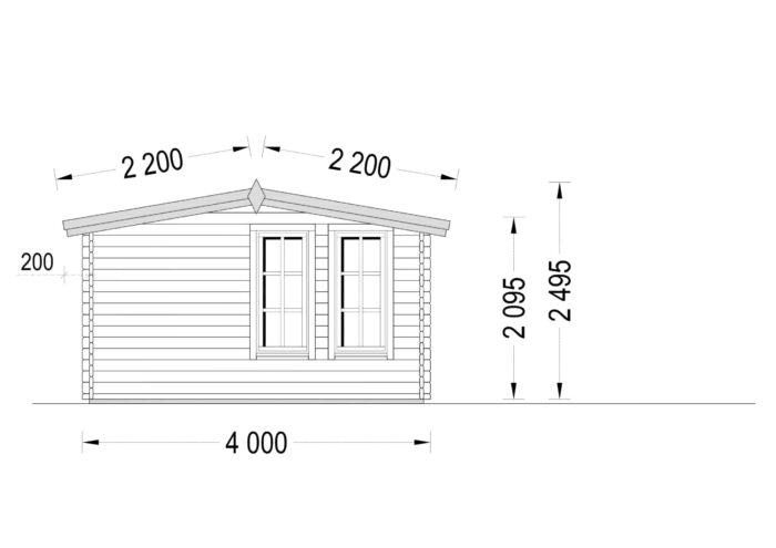 Gartenhaus DORA, 6x4 m, 24 m² – Bild 6