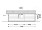 Blockbohlenhaus Daniela 43m² Extra Isoliert – Bild 9