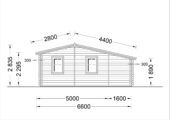 Blockbohlenhaus Daniela 43m² Extra Isoliert – Bild 6