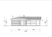 Blockbohlenhaus SEEFELD (44+44 mm) · 105 m² · Extra Isoliert – Bild 9