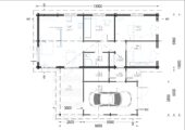 Blockbohlenhaus SEEFELD (44+44 mm) · 105 m² · Extra Isoliert – Bild 6