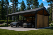 Doppelcarport SANDRA+ mit Seitenwand · 6 × 6 m – Bild 4