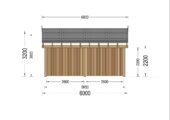 Doppelcarport SANDRA+ mit Seitenwand · 6 × 6 m – Bild 7
