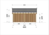 Doppelcarport SANDRA+ mit Seitenwand · 6 × 6 m – Bild 7