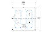 Doppelcarport SANDRA+ mit Seitenwand · 6 × 6 m – Bild 5