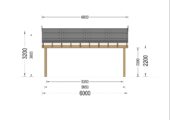 Doppelcarport SANDRA+ mit Seitenwand · 6 × 6 m – Bild 9