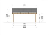 Doppelcarport SANDRA+ mit Seitenwand · 6 × 6 m – Bild 9