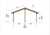 Doppelcarport SANDRA+ mit Seitenwand · 6 × 6 m – Bild 6