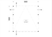 Doppelcarport aus Holz mit Flachdach · 6 × 6 m · 36 m² – Bild 3
