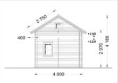 Blockbohlenhaus DORNBIRN (44+44 mm Isoliert) · 20 m² + 16 m² Schlafboden – Bild 11