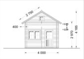 Blockbohlenhaus DORNBIRN (44+44 mm Isoliert) · 20 m² + 16 m² Schlafboden – Bild 9