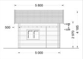 Blockbohlenhaus DORNBIRN (44+44 mm Isoliert) · 20 m² + 16 m² Schlafboden – Bild 10