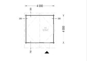 Premium Gartenhaus Donau, 4x4m, 16m² – Bild 6