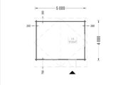 Gartenhaus Donau, 5x4m, 20m² Isoliert – Bild 11