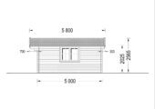 Gartenhaus DONAU, 5x5 m, 25 m² – Bild 8