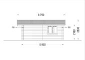 Gartenhaus Donau (44+44mm) 6x6m, 36m² Isoliert – Bild 9