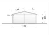 Gartenhaus Donau (44+44mm) 6x6m, 36m² Isoliert – Bild 10