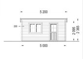Gartenhaus Donau 5x4 m, 20 m² mit Flachdach – Bild 8