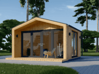 Gartenhaus ELSA (34 mm + Holzverschalung), 4x3m, 12m² Isoliert